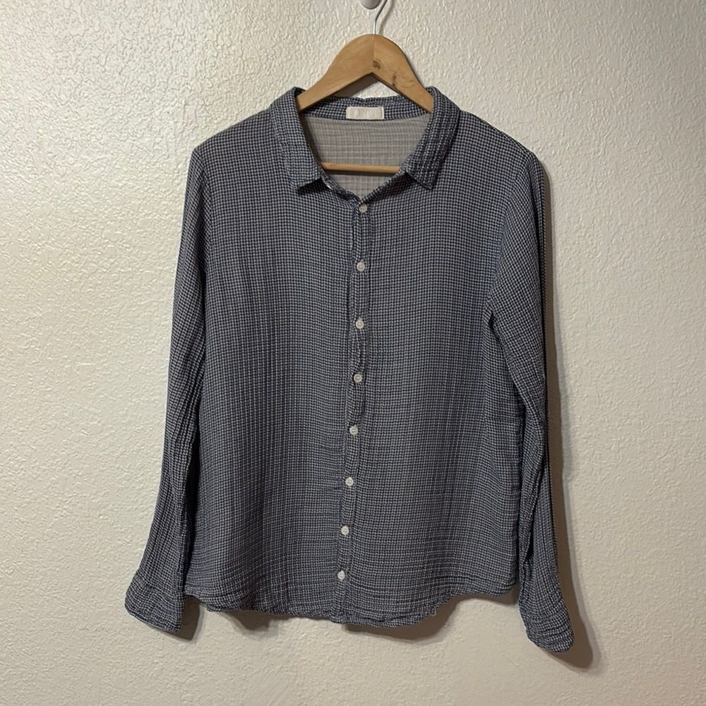 CP Shades Micro Gingham Button Down Shirt Medium
